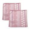 Calabria 2 Pack Microfiber Cleaning Cloth Pink Purple Lines Cleans Eyeglasses Lens TV Phone Screen Camera Sunglasses Glasses view 1