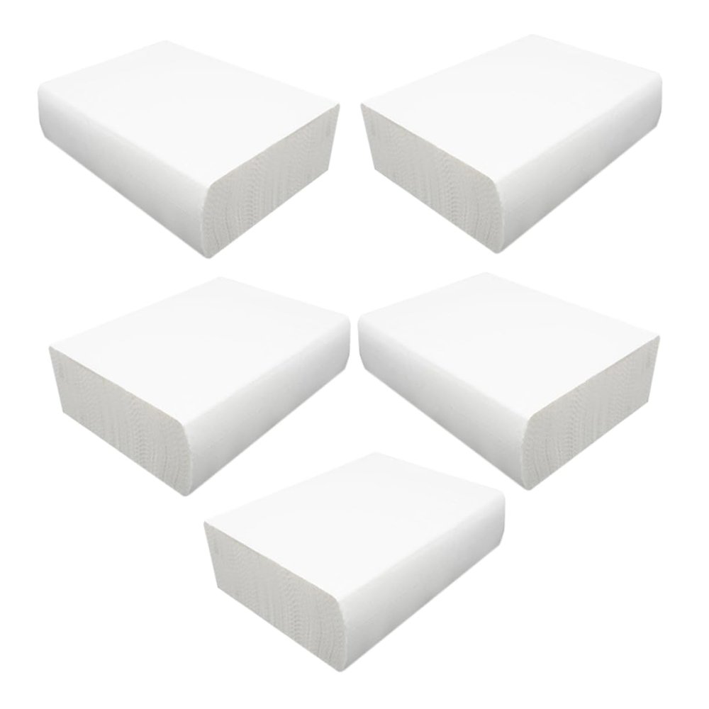 WOFASHPURET 5bags Commercial Hand Napkins Thick Bathroom Kitchen Paper Towels Soft Absorbent Paper Napkins for Restaurants and Public Restrooms Per Pack