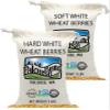 Soft White Wheat & Hard White Berries | 6 LBS | Family Farmed in Washington State | 100% Desiccant Free | Non-GMO Project Verified | 100% Non-Irradiated | Kosher | Field Traced | Cotton Bag view 1