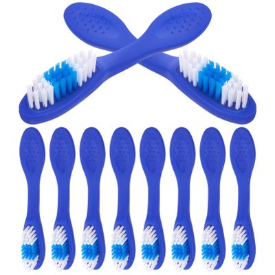 Beaupretty 10Pcs Soft Fur Handle Mini Small Toothbrush Toothbrush Small toothbrushes Nylon Soft Household Travel Portable Short Handle Cleaning Brush Accessories Clean