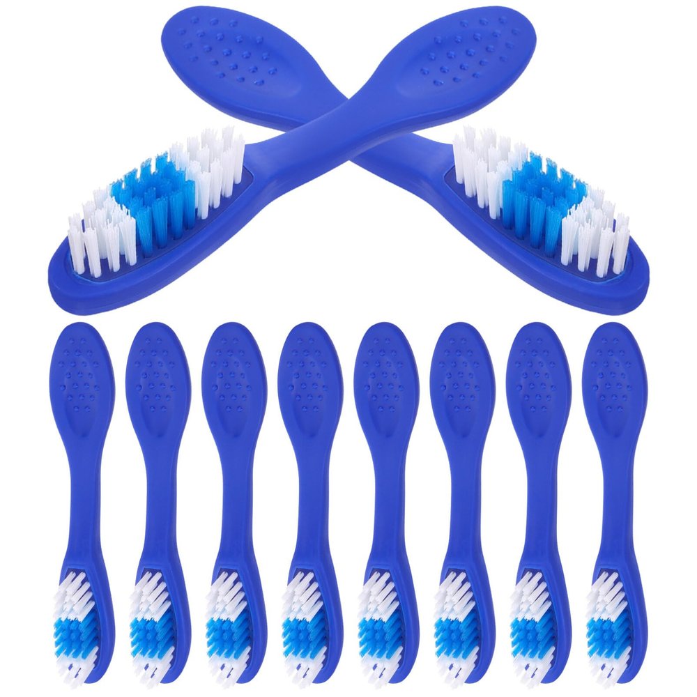 Beaupretty 10Pcs Soft Fur Handle Mini Small Toothbrush Toothbrush Small toothbrushes Nylon Soft Household Travel Portable Short Handle Cleaning Brush Accessories Clean