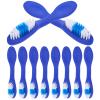 Beaupretty 10Pcs Soft Fur Handle Mini Small Toothbrush Toothbrush Small toothbrushes Nylon Soft Household Travel Portable Short Handle Cleaning Brush Accessories Clean view 1