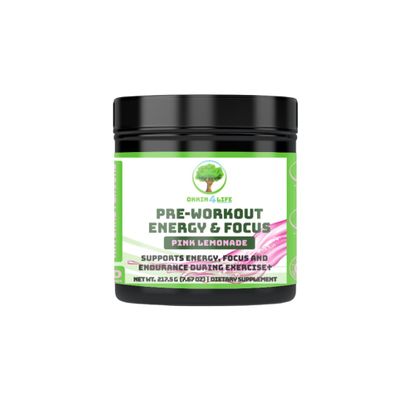 Pre-Workout Energy & Focus, Pink Lemonade Flavored - Men & Women - Supports Muscle Growth, Increases Endurance, Improves Stamina - Focus Matrix - Vitamin B12- Caffeine 200mg (Pink Lemonade)