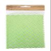 Fall Crafts Colored Chevron and Polka Dot Paper Treat Bags - 12 Count - 4 x 6 Inches (Green) view 1