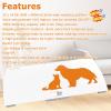 Digital Weighing Scale for Dogs Cats Puppies, Vet Scale, Scale for Animals Pets, 330lb x 0.1lb, Veterinary Scale, 33 x 19in Wide Platform, 8mm Tempered-Glass view 2