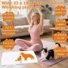 Digital Weighing Scale for Dogs Cats Puppies, Vet Scale, Scale for Animals Pets, 330lb x 0.1lb, Veterinary Scale, 33 x 19in Wide Platform, 8mm Tempered-Glass view 3
