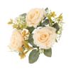 PRETYZOOM Candle Rings with Artificial Flowers Wreaths Boho Decorative Pillar Candle Holders for Weddings Birthdays and Home Decor Lightweight Easy to Clean Festive Floral Arrangement view 1