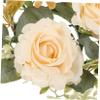 PRETYZOOM Candle Rings with Artificial Flowers Wreaths Boho Decorative Pillar Candle Holders for Weddings Birthdays and Home Decor Lightweight Easy to Clean Festive Floral Arrangement view 3