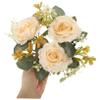 PRETYZOOM Candle Rings with Artificial Flowers Wreaths Boho Decorative Pillar Candle Holders for Weddings Birthdays and Home Decor Lightweight Easy to Clean Festive Floral Arrangement view 4