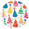 Creative Converting Hats Off Birthday Hats Dessert Plates, 8 Count view 1