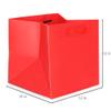 IN-JOOYAA Red Square Gift Bags 12 in Large Square Bottom Paper Bags Party Favor Bags with Rope Handle 1 Pcs (12 x 12 x 12 inch, Red) view 2
