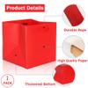 IN-JOOYAA Red Square Gift Bags 12 in Large Square Bottom Paper Bags Party Favor Bags with Rope Handle 1 Pcs (12 x 12 x 12 inch, Red) view 3