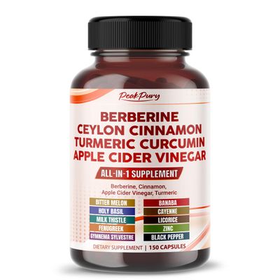 Berberine Cinnamon Apple Cider Vinegar Turmeric - Overall Wellness Support