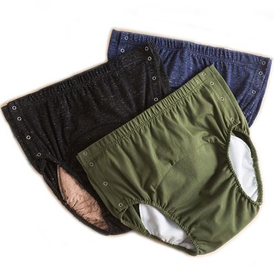 YFJBDKS Incontinence Pants Adult Reusable Diaper Pants, Highly Absorbent Anti-Side Leakage Underwear,Suitable for Adult Incontinence Care,The Elderly and Disabled People,3 Pieces,4XL