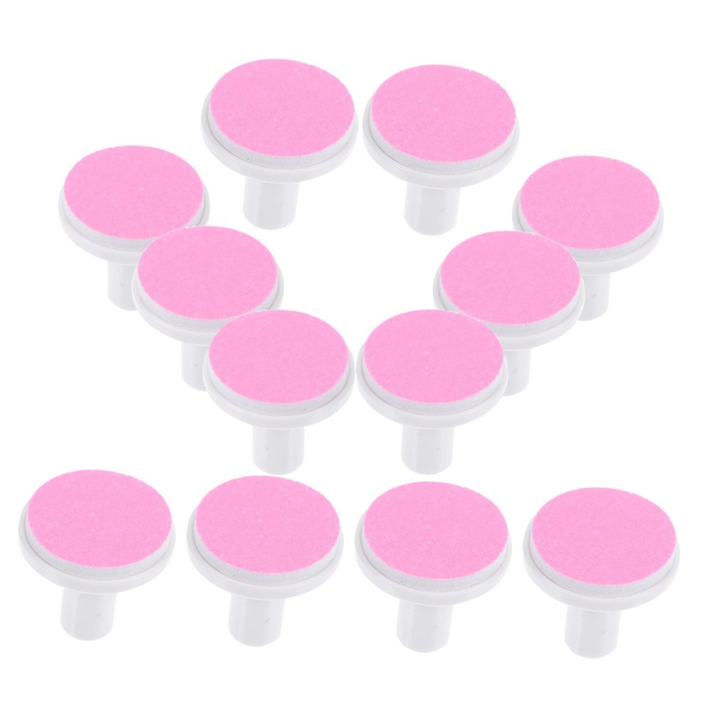 MERRYHAPY 12pcs Electric Nail File Replacement Heads Nail Trimmer Grinding Heads Fit