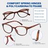 Blue Light Reading Glasses Readers for Women Ladies Computer Lightweight Frame Spring Hinge Eyeglasses 5 Pack view 4