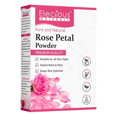 NineLife Basics ATS Pure Rose Petals Powder for face, Skin and Hair (200 Grams) | Chemical-Free, Preservative Free, Non-GMO, NO Artificial Color
