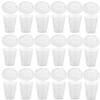 FOMIYES 50sets Party Beverage Cups Slushy Mugs Lids Disposable Cups for Juice Iced Tea Milk Water for Summer Events view 1