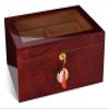 TiStm Cigar Humidor Humidor Cigar Case Spanish Cedar Wood Cigar Humidor Glass Top Storage Humidor Cigar Display Box 100-125pcs Cigar Approx view 1