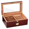 TiStm Cigar Humidor Humidor Cigar Case Spanish Cedar Wood Cigar Humidor Glass Top Storage Humidor Cigar Display Box 100-125pcs Cigar Approx view 3