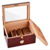 TiStm Cigar Humidor Humidor Cigar Case Spanish Cedar Wood Cigar Humidor Glass Top Storage Humidor Cigar Display Box 100-125pcs Cigar Approx view 4