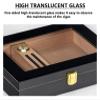 Cigar Humidor Humidor Glass Top Cigar Humidor, Humidifier Storage Box for 50-80 Cigars Case for Moisture Control view 2
