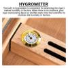 Cigar Humidor Humidor Glass Top Cigar Humidor, Humidifier Storage Box for 50-80 Cigars Case for Moisture Control view 3