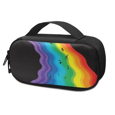 Pzuqiu Rainbow Note Insulin Cooler for Diabetic Travel Case Diabetic Insulated Organize Medication Pen Insulated Cooling Bag Portable Medicine Storage
