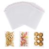 Clear Cellophane Bags - 200 Pcs, 4x6 Inch, Self-Sealing, Perfect for Treats, Candy, Gift Wrappers & Party Favors view 1