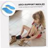 NOLITOY 1pair Arch Support Insoles for Boys and Girls Cup Design for and Pronation Breathable Fits Sneakers Shoes Yellow view 4