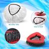 2 Pack Spin Mop Heads Replacement Compatible with O Cedar EasyWring 1Tank, Upgraded Scrub Brush,4 Section Mop Handle and 1 Base Combo Set, Microfiber Replace Head Refill view 3