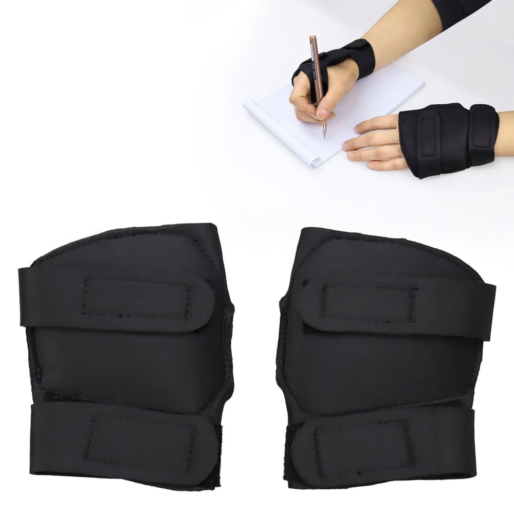 1 Pair Weighted Gloves for Tremors Hand Weighted Utensils Provide Hand Stability Adjustable Weighted Hand Writing Glove for Parkinson's Essential Tremors Patients