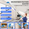 SHINMING 30 Foot High Reach Cleaning Kit with 6-24FT Telescoping Pole - High Ceiling Dusting and Window Cleaning Kit, Cobweb Duster, Window Washer & Squeegee, Fan Duster and Feather Duster view 2