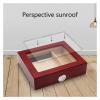 Cigar Humidor Humidor Cigar Case Cigar Humidifier with Hygrometer Cigar Humidor Storage Box 15-20 Cigars Cigar Box view 4