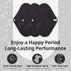 7pcs Set 1 pc Mini Wet Bag +6pcs Absorbent Reusable Sanitary Pads/Washable Cloth Menstrual Pads(Black,S) view 3