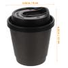 Beaupretty 25sets Multi-use Scalding Paper Cups Leakproof Hot Coffee Tea Cup Lids Reusable Milk Drinking view 2