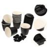 Beaupretty 25sets Multi-use Scalding Paper Cups Leakproof Hot Coffee Tea Cup Lids Reusable Milk Drinking view 3