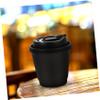 Beaupretty 25sets Multi-use Scalding Paper Cups Leakproof Hot Coffee Tea Cup Lids Reusable Milk Drinking view 4