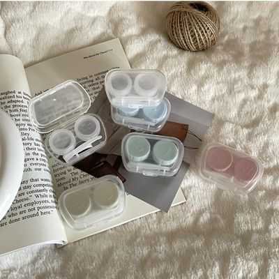 BEDARTIST Portable Contact Lens Cases, Clear Travel Size Eye Contacts Case Box Holder, Contact Lenses Tweezers Remover Tool Kit for Daily Traveling (10)