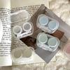 BEDARTIST Portable Contact Lens Cases, Clear Travel Size Eye Contacts Case Box Holder, Contact Lenses Tweezers Remover Tool Kit for Daily Traveling (10) view 2