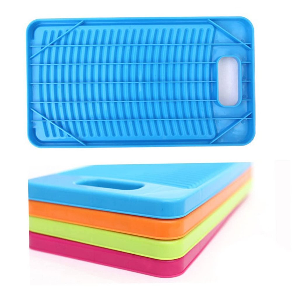 FOMIYES Home Washboard Laundry Board Washing Board Laundry Supplies Laundry Accessories, 28*15.5cm, Green