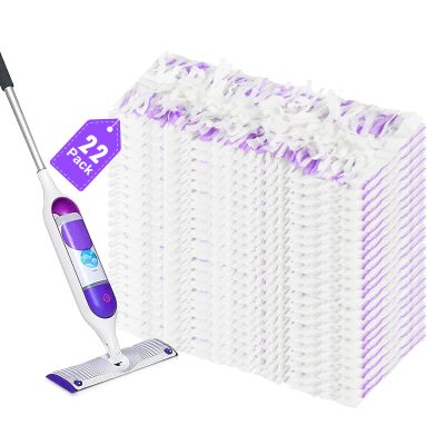 22 Count Disposable Mop Pad Refills, Compatible with Swiffer PowerMop Multi-Surface Mop, Absorbent Cleaning Pads for Hardwood, Tile & Laminate Floors