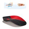 BUTIFULSIC 1pair Unisex Arch Insoles for Foot Shock-Absorbing Shoe Pads for Men Women Black Red for Daily Use and Athletic Activities view 2