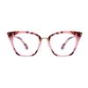 AOOLIA Oversized Cat Eye Reading Glasses for Women, Stylish Blue Light Reading Glasses, Reading Eyeglasses for Computer Laptop Phone (Pink, 2.5, x) view 1