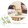 HOOTNEE 5pcs Eucalyptus Leaves Candle Rings Artificial Wreaths for Tabletop Decoration Elegant Centerpiece for Parties Weddings and Home Decor Faux Leaf Design view 2