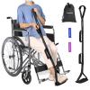 35 Inches Long Rigid Leg Lifter with Padded Loops for Hands and Feet,Leg Lifter Strap Hip&Knee Replacement Surgery Recovery Kit,Foot Lifter Easily Get in and Out of Bed,Car,Wheelchair view 1