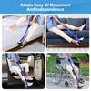 35 Inches Long Leg Lifter Strap with Padded Handgrips and Foot Loop,Rigid Leg Lifter Hip&Knee Replacement Surgery Recovery Kit,Foot Lifter Easily Get in and Out of Bed,Car,Wheelchair view 2