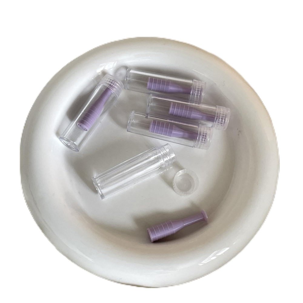 BEDARTIST 10 Pieces Hard Contact Lens Remover Tool for RGP and Scleral Lenses w Clear Case, Contact Lenses Inserter Remover (Purple)