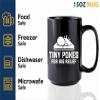 Luxe Gifting Acupuncture Coffee Mug 15oz Black -Tiny pokes for - Chiropractors Physical Therapists Physician Assistants Naturopathic Physicians Massage Therapists. view 4