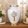 Memorials Cremation Urns for Adult - Adult Funeral Urn Handcrafted - Handcrafted Cremation Urn, Large Burial Urns for Ashes Adult - Yellow Ivory view 4